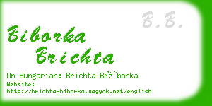 biborka brichta business card